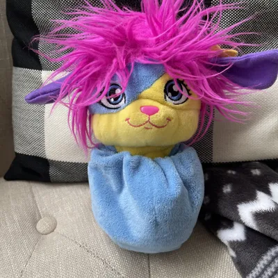 Lulu the Popple – Peachy‑Sweet Vintage Puffball of Chaos & Cuddles